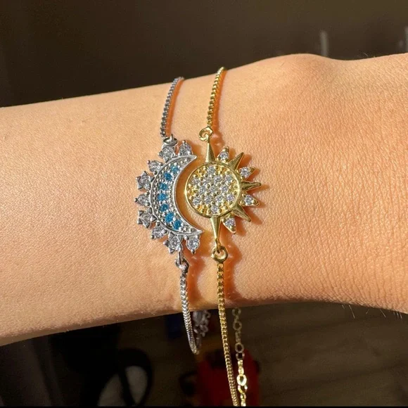 New Sun Moon Couple Necklace Stainless Steel Magnetic - Picture 5 of 8